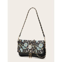 Bolso bandolera cuadrado pequeño con cadena y bordado estilo chino de diseño de nicho nuevo para mujer 2025 - details 20