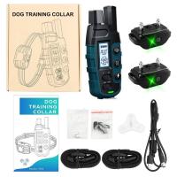 Collar de entrenamiento remoto para perros, 1000M, IP67 resistente al agua, resistente a las vibraciones, entrenador de mascotas recargable, tope antiladridos para 2 perros - details 8