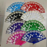 12 piezas elegante acordeón chino tradicional, estampado floral, estilo oriental retro, plegable, para bodas, danza, fotografía, accesorios para vestidos largos - details 1