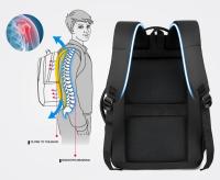 Mochila impermeable con carga USB para hombre, bolso multifuncional para ordenador portátil, bolsa de negocios portátil - details 3