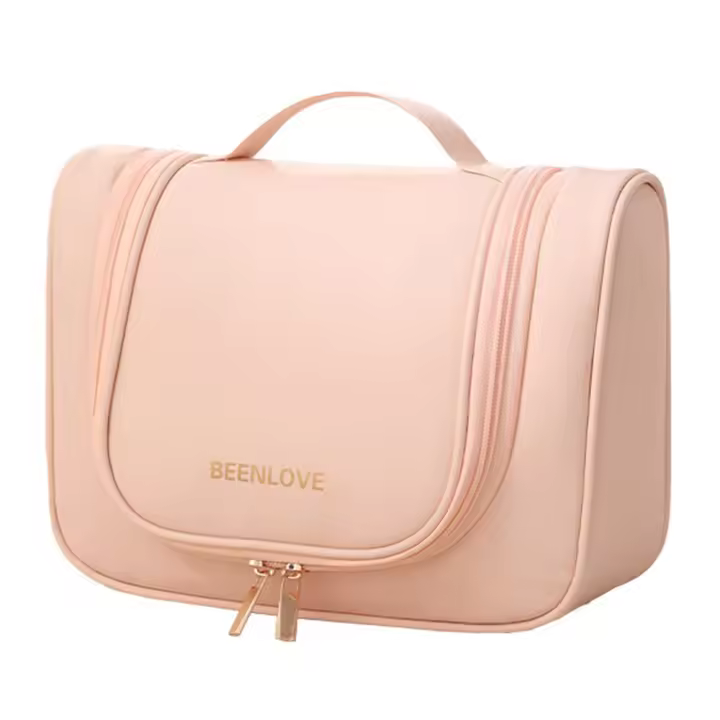 Bolsas de almacenamiento de cosméticos de gran capacidad, bolsa de almacenamiento de artículos de tocador impermeable a prueba de polvo, organizador de artículos diversos multifuncional portátil - 1