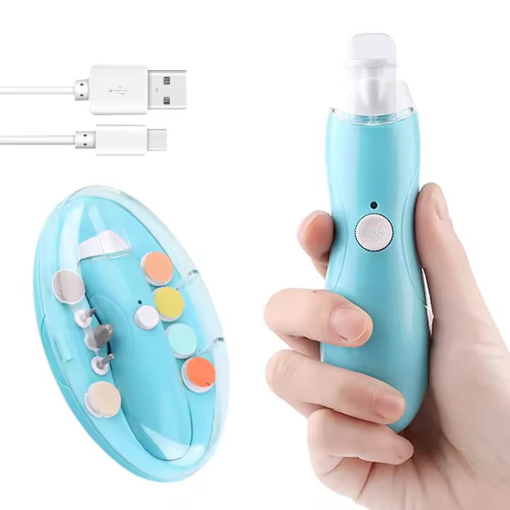 Recortador de uñas eléctrico para bebé, cortador de uñas para bebé con carga USB, cuidado de uñas para bebé, tijeras de manicura - 1