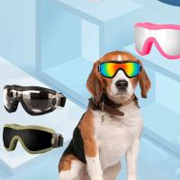 Correa ajustable gafas para perros a prueba de viento resistentes a los rayos UV gafas de sol para perros antivaho impermeables gafas para mascotas al aire libre - details 2