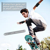 Rodilleras para niños y adultos, equipo de protección para monopatín, patinaje sobre ruedas, ciclismo, BMX, bicicleta y Scooter, 6 piezas - details 8