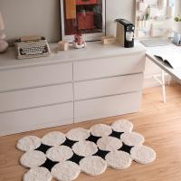 Carpetas De Estilo Nórdico Con Peluche Espesado Antideslizante Para Sala De Estar Y Dormitorio Alfombrilla Para Mesa De Café Forma Especial - details 3
