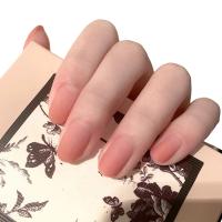 Set de Uñas Falsas Peach Pink 24 Piezas Kit de Uñas con Pegamento para Mujeres y Niñas - details 5