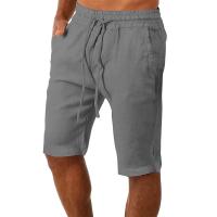 Pantalones cortos de lino y algodón de talla grande 5XL para hombre Cómodos y transpirables para el verano - details 1