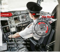 NORTH EDGE GAVIA reloj de buceo multifuncional para hombres brújula barómetro - details 4