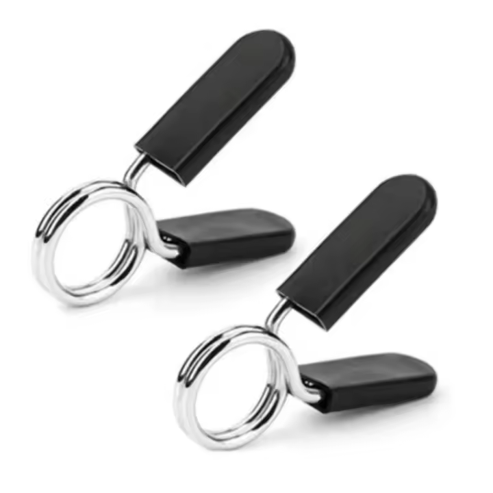 Clips para mancuernas de gimnasio, Clips de Collar de resorte antiaflojamiento, protección de seguridad, abrazadera de bloqueo de barra de 24/25/28/30mm, 1 par - 1