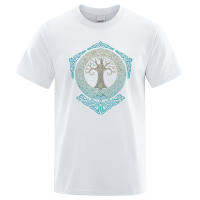 Yggdrasil Camiseta con Diseño de Árbol del Mundo para Hombre, Camisa con Patrón Estampado, Mitología Nórdica, Odin Aesir, Prenda de Marca de Moda, Verano, 2022 - details 12