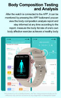 2024 Nuevo ECG+ PPG clase médica 1,96 inch, 360 * 360 AMOLED pantalla completa de HD toque Smart Watch azúcar en sangre, lípidos sanguíneos, temperatura corporal,llamada Bluetooth,IP68 impermeable Reloj Inteligente saludable Para Android IOS - details 12