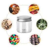 Frascos de almacenamiento de piezas, recipientes vacíos de aluminio transparente para cosméticos, botella de viaje, tarro de plástico transparente redondo, bote de muestra para crema facial, 10 Uds. - details 1