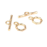 Pulsera de Tirantes Geométricos de Latón Dorado 18K Clasps para Hacer Joyería DIY - details 72