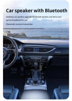 Receptor y transmisor de Audio con Bluetooth 5,3, soporte auxiliar de 3,5 MM, reproducción de tarjeta TF, micrófono, Clip de cuello, Adaptador inalámbrico para coche, avión, TV y PC - details 8