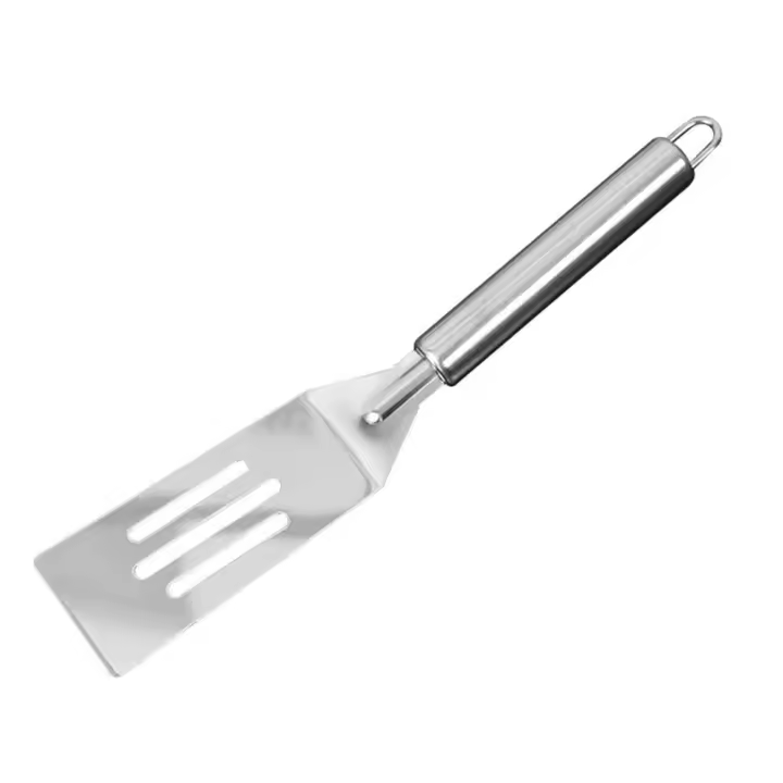 Servidor Portátil de acero inoxidable para Tartas, herramienta plateada para tortitas, plato de hierro, espátula para huevo frito, pala dentada - 1