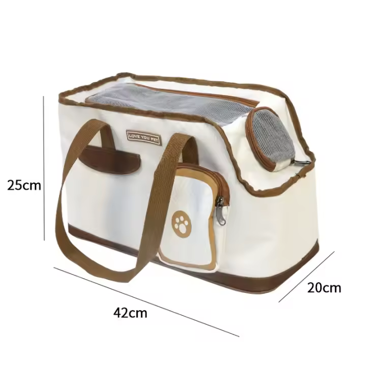 Bolsa para mascotas transpirable, mochila portátil para exteriores, plegable, para gatos y perros, para todas las estaciones - 1