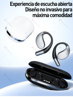 SANLEPUS Auriculares Inalámbricos Bluetooth 5.4 con HiFi y Graves Ultra Potentes - 60 Horas Autonomía, Auriculares Deportivos Abiertos, Diseño Ergonómico - Para Corredores y Amantes del Fitness - details 2