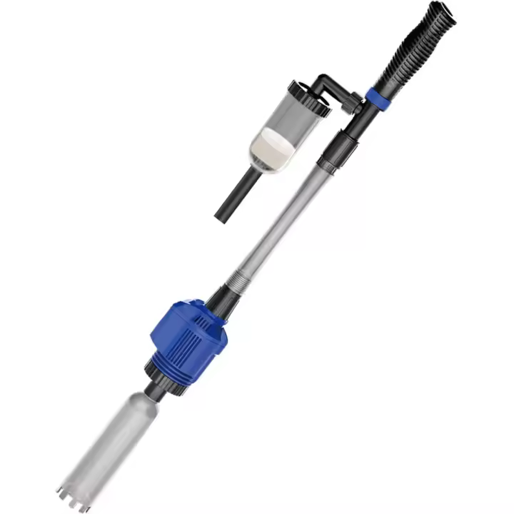 Aspirador Automático 3 en 1 para Acuario, Limpiador de Grava con Esponja de Filtro, Aspirador de Grava Eléctrica adecuado para A - 1