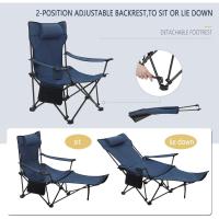 Juego de 2 Sillas de Camping Sillas Plegables, Silla de Acampada Portátil, Ligera para Picnic, Playa, Jardín, Pesca, con Portavasos, Gris - details 21