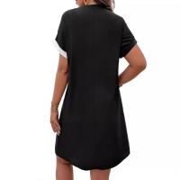 Vestido de verano de manga corta para mujer, vestidos estampados informales - details 3