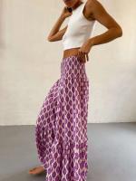 Faldas de moda para mujer, novedad de verano, primavera, informal, combina con todo, holgada, con cintura elástica, estampado ral, falda bohemia de estilo etnico - details 3