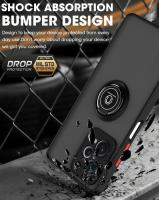 KEYSION-funda mate para Redmi Note 12 Pro + 5G, silicona transparente + soporte de anillo de PC, funda de teléfono a prueba de golpes para Xiaomi POCO X5 Pro 5G - details 2