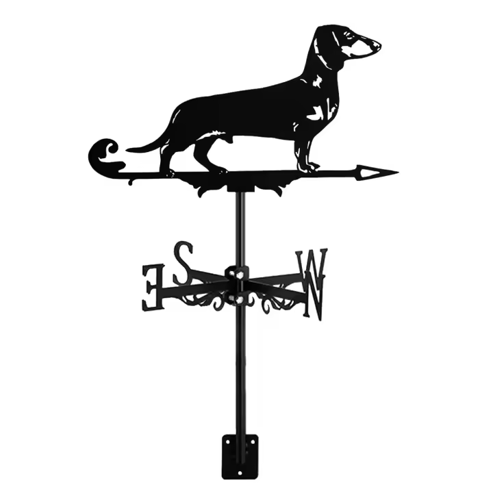 Veleta de animales de Metal, decoración de pie, veleta de techo, decoración de jardín para patio de granja al aire libre - 1