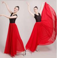 Vestido largo elegante para mujer, vestido largo para el vientre, flamenco, gitano, color sólido, actuación de danza clásica, Otoño/Invierno, 2022 - details 2