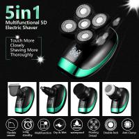 Afeitadora Eléctrica con Pantalla Digital 5 en 1 Lavable, Cable USB Multifunción, Máquina de Afeitar con Cuchillo de Carga - details 5