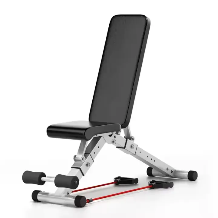 Banco de gimnasio plegable para el entrenamiento de todo el cuerpo 300 kg, banco abdominal para entrenamiento de fuerza en el gimnasio en casa, con plegado rápido y ajuste rápido - 1