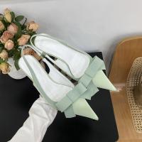 Stiletto tacones altos bolsa francesa cabeza sandalias zapatos de hadas nuevo temperamento arco puntiagudo solo zapatos - details 28