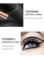 Kit de Estampado de Eyeliner O.TWO.O Eyeliner Líquido Negro Duradero e Impermeable - details 1