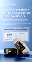 Reloj inteligente EP08, dispositivo con detección de frecuencia cardíaca y temperatura corporal, Modo deportivo, Compatible con sistemas Android e IOS - details 13