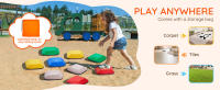SucceBuy Piedras de equilibrio de 10 piezas para niños, capacidad de 220 libras, piedras sensoriales antideslizantes para niños pequeños, juguetes de juego de obstáculos para niños de 3 a 8 años, juegos en interiores y exteriores - details 5