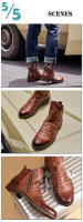 Botas de Tobillo de Moda para Hombres en Otoño-Invierno Cuero Sintético de Alta Calidad - details 4