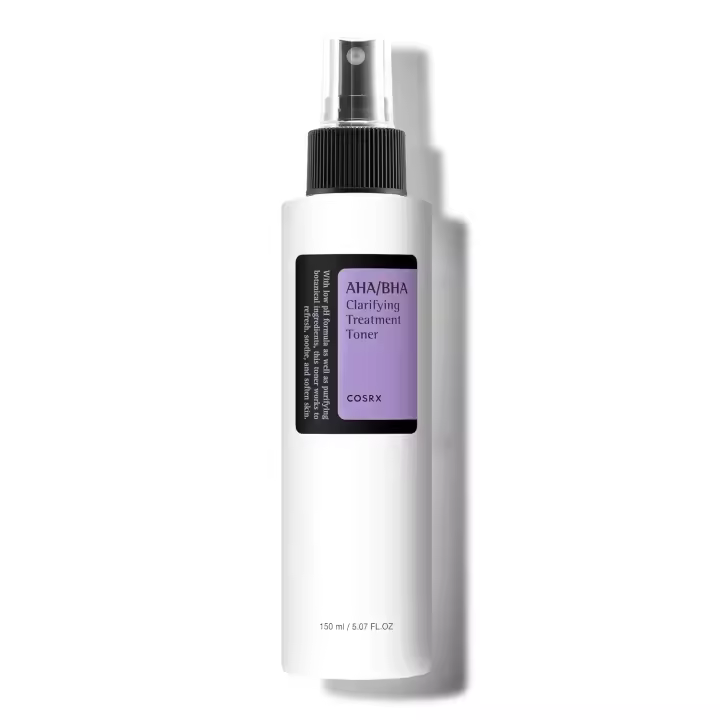 Tónico de tratamiento COSRX AHA/BHA 5,07 fl.oz/ 150 ml, spray exfoliante facial para puntos blancos, poros y piel desigual, tónico, no - 1