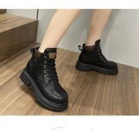 Botas de cuero de invierno de las mujeres, zapatos de algodón de alta calidad caliente, impermeable al aire libre gruesa suela botas de nieve, botas de tobillo de las mujeres - details 11
