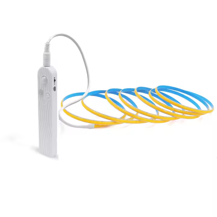 GAHADA Luz de Tira LED COB Lámpara de Gabinete de Cocina Blanco Cálido Natural con Sensor de Movimiento Cinta de Batería Flexible Iluminación y Decoración - 1