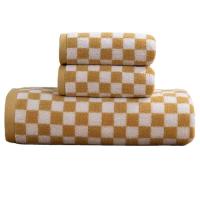 Toalla de mano Vintage a cuadros para baño, toalla absorbente para cara, baño, hogar, Hotel, toallas cómodas al aire libre Kawaii - details 4