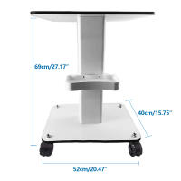 Carro rodante para salón, equipo de almacenamiento para SPA de belleza, soporte organizador para máquina con caja de almacenamiento 69*52*40cm/27,2" x 20,5" x 15,7" - details 7