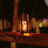 Luz Solar LED impermeable para jardín al aire libre, Bola de efecto de llama parpadeante, luz colgante para Parque, paisaje, decoración de jardín - details 2