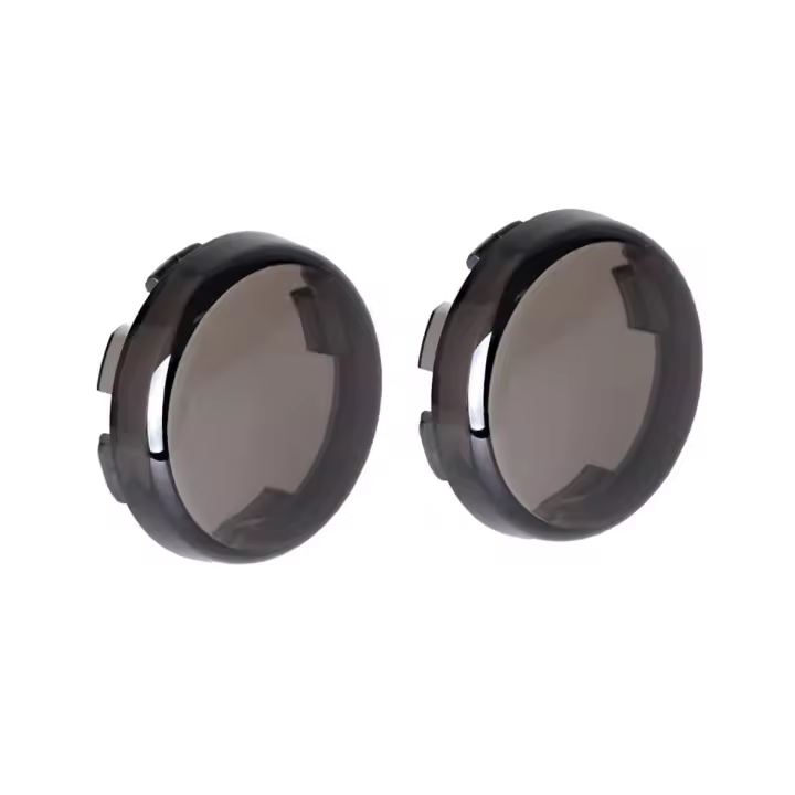 Cubierta de lente de luces de señal de giro Compatible con Harley Dyna Fatboy Softail Road Glide - 1