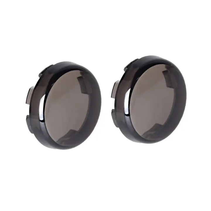 Cubierta de lente de luces de señal de giro Compatible con Harley Dyna Fatboy Softail Road Glide - 1