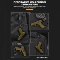 Llavero Táctico En Forma De Pistola Para Hombres Miniatura Portátil Decorativa Modelo Realista Juguete Regalo Llavero G45 Desmontable - details 0