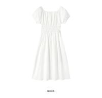 Vestido Semir para Mujer Verano 2024 Suelto, Elegante, Cuello Cuadrado, Cintura Recortada, Estilo Francés - details 13
