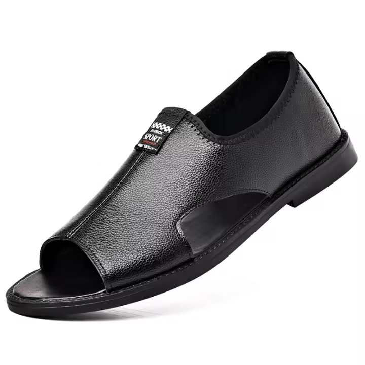Nuevas Sandalias de Verano 2025 Zapatos Casuales para Hombres de Suela Suave y Transpirable de Cuero Antideslizante al Aire Libre - 1