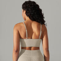 Hamidou-Sujetador deportivo Sexy para mujer, ropa interior deportiva a prueba de golpes, almohadilla extraíble para el pecho, para gimnasio, entrenamiento, Fitness, correr, Tops de realce - details 26