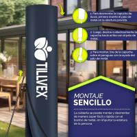 Parasol Excentrico de Sombrilla con 32 Luces LED Solar Giratorio 360º, Protección UV - details 33