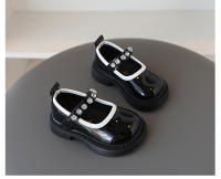 Nueva Moda Primavera Zapatos Individuales para Niñas Xiaoxiangfeng Suela Suave de Diamantes de Cristal Calzado Infantil de Cuero - details 11