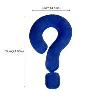 Almohada Cervical suave multiusos con signo de interrogación, almohada ergonómica de gran tamaño para siesta en la oficina, almohada para sofá respetuosa con la piel, regalo - details 0